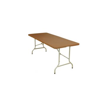 Стол складной Calviano (пластиковый, ротанг, 183 см)