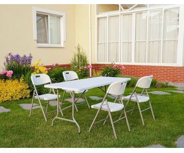 Набор складной садовой мебели Calviano (стол и 4 стула)