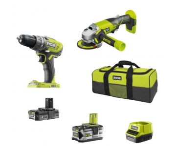Набор инструмента Ryobi R18DDAG-252S ONE+
