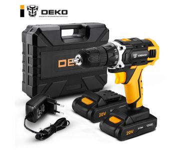 Дрель-шуруповерт Deko DKCD20FU-Li SET 63-2 (063-4093)