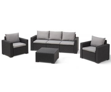 Набор уличной мебели  Keter California 3 Seater (графит) 253326