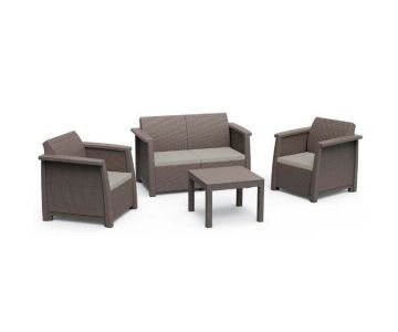 Набор мебели Keter Toledo set (капучино) 252272