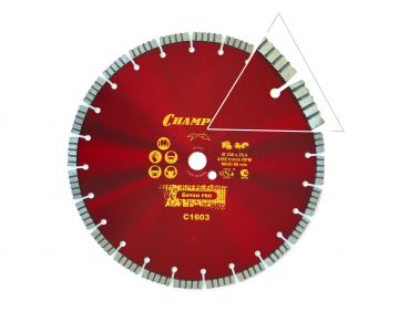 Диск алмазный Champion бетон PRO 350/25,4/12 Concrete Crunch