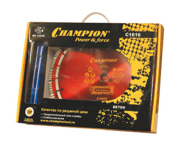Набор алмазных дисков Champion бетон 350/25,4 (Бетон PRO+Железобетон)