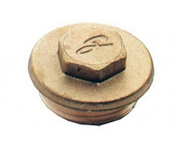 Пробка латунная с наружной резьбой 3/4"