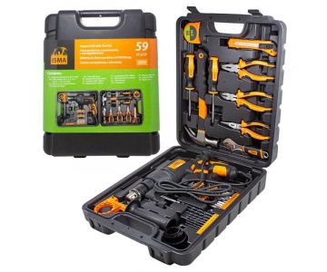 Набор инструментов с дрелью электрической ISMA 1059