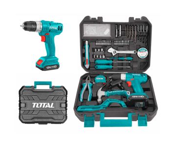 Дрель-шуруповерт с набором инструмента TOTAL THKTHP11282