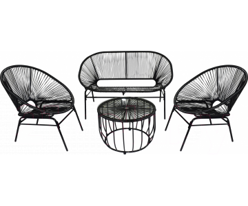 Комплект садовой мебели Sundays LUC-TA04-2 (Black)