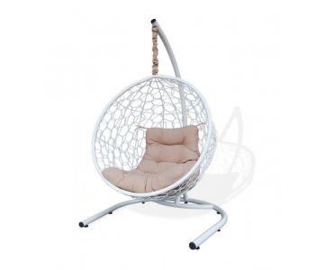 Кресло-кокон подвесное Риторика Либра (белое)