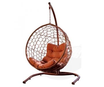 Кресло-кокон подвесное Риторика Либра (коричневое)