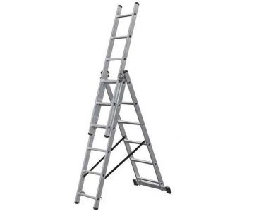 Лестница трехсекционная TOR 1013303 алюминиевая 3х6