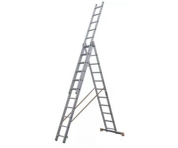 Лестница трехсекционная TOR 1013308 алюминиевая 3х11
