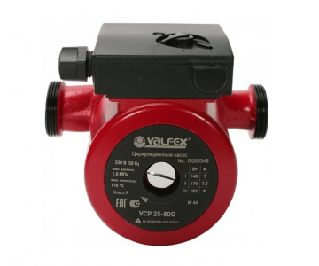 Насос циркуляционный Valfex VCP 25-80G 180мм (с гайками)