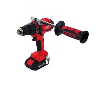 Дрель-шуруповерт аккумуляторная Elitech ДА 18УБЛ2 (Е2201.002.01)