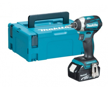 Шуруповерт аккумуляторный Makita DTD154RFE (2 АКБ, кейс + набор оснастки Makita B-53768)