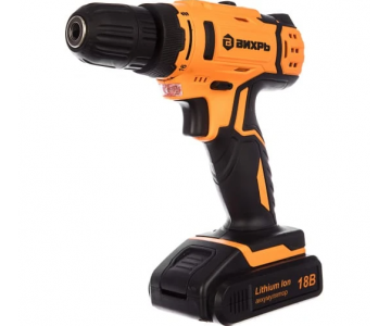 Дрель-шуруповерт аккумуляторная Вихрь ДА-18Л-2КC (72/14/34)