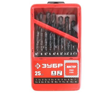 Набор сверл по металлу Зубр Мастер 29605-H25