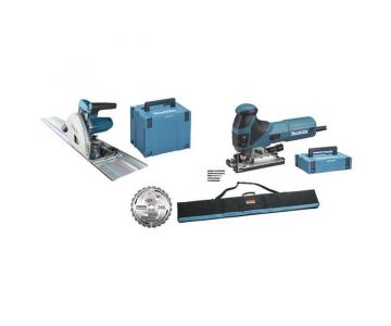 Набор инструмента Makita (Пила погружная Makita SP6000J1 + Лобзик 4351FCTJ) (MEU029J)