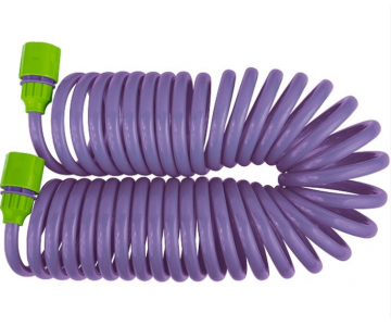 Шланг спиральный Palisad с адаптером и разбрызгивателем, 7.5м (67412)