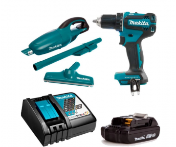 Дрель-шуруповерт аккумуляторная Makita DDF 485 ZA21 (DDF 485 Z + DC 18 RC + BL 1820 B + DCL 180 Z)