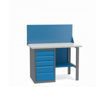 Верстак слесарный Metall ZAVOD ВД-1.2 (с тумбой)