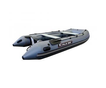 Лодка надувная Polar Bird Merlin PB-340M серая (стеклокомпозит)