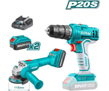 Набор аккумуляторных инструментов TOTAL TCKLI20157