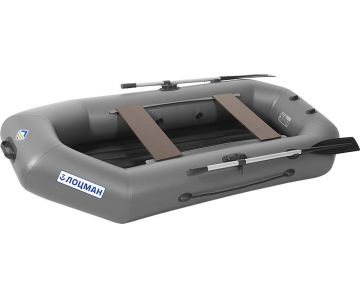 Лодка гребная Лоцман Стандарт 260 ВНД (серый)