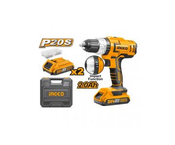 Дрель-шуруповерт аккумуляторный ударный INGCO CIDLI20031