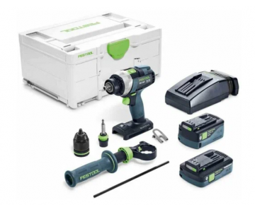 Дрель-шуруповерт аккумуляторная Festool Quadrive TDC 18/4 5.0 I-Plus (577649)