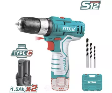 Дрель-шуруповерт ударная TOTAL TIDLI12328