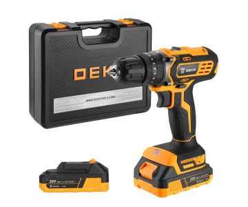 Дрель-шуруповерт аккумуляторная Deko DKCD20 Impact SET