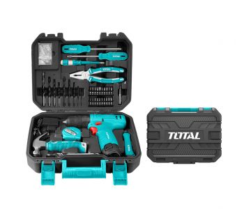 Дрель-шуруповерт с набором инструмента TOTAL THKTHP10812