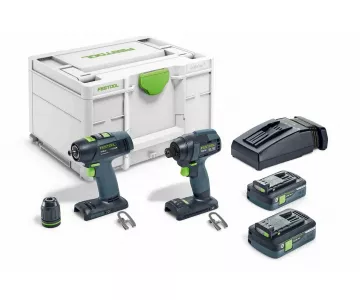 Набор аккумуляторного инструмента Festool TID 18 HPC 4,0 I-Set T18 (577244)