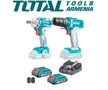 Набор аккумуляторных инструментов TOTAL TOSLI230702