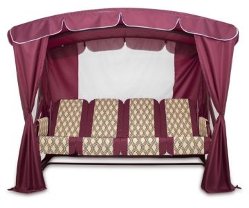 Качели садовые Arno-Werk Оазис Люкс Плюс (бордо)