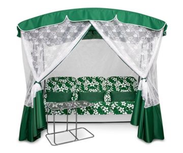 Качели садовые Arno-Werk Элегант Премиум со столиком (зеленый)