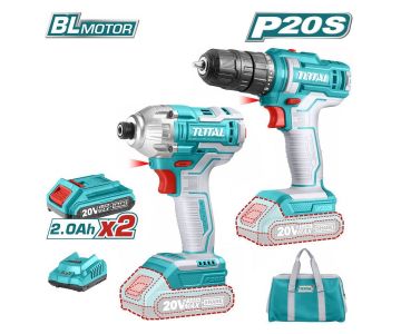 Набор аккумуляторного инструмента TOTAL TCKLI2016