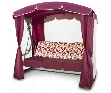 Качели садовые Arno-Werk Рандеву Люкс (бордовый)