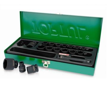 Набор головок ударных TopTul  1/2" 10-32мм 6гр. 18шт (GCAD1807)