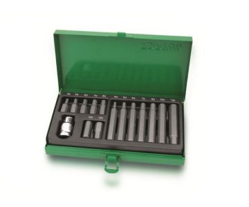 Набор бит TOPTUL шестигр. 4-12мм 15пр. в металл.боксе (GAAD1508)