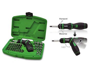 Набор бит/головок TOPTUL с реверсивной отверткой 54пр. (GAAI5401)