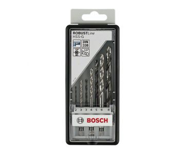 Набор сверл по металлу Bosch Robust Line HSS-G 7шт 2-8мм (2607019922)
