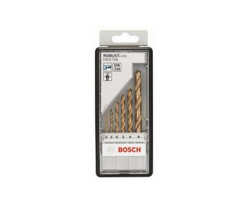 Набор сверл по металлу Bosch Robust Line HSS-TIN 6шт (2607010530)