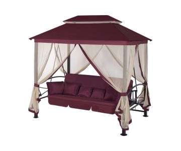 Качели садовые Удачная мебель Пальмира (винный)