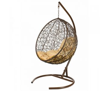 Кресло подвесное BiGarden Kokos Brown (бежевая подушка)