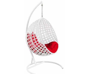 Кресло подвесное M-Group Круг Люкс (красная подушка)