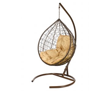 Кресло подвесное BiGarden Tropica Brown (бежевая подушка)