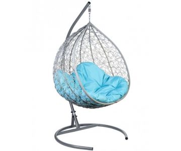 Кресло подвесное BiGarden Gemini Grey (голубая подушка)