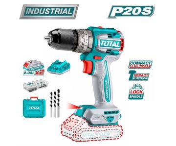 Дрель-шуруповерт ударная TOTAL TIDLI20602